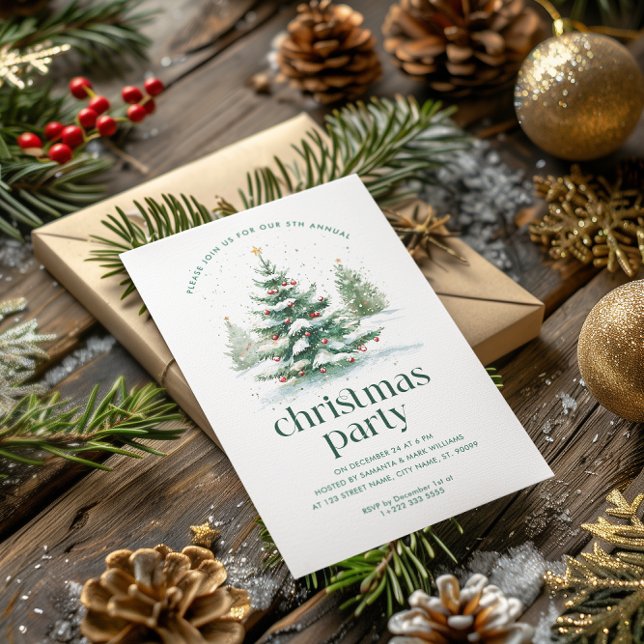 Weihnachtsbaum-Party Einladung (Von Creator hochgeladen)
