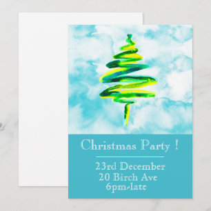 Weihnachtsbaum-Party Einladung