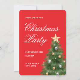 Weihnachtsbaum-Party-Einladung Einladung