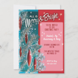 Weihnachtsbaum-Party Einladungen