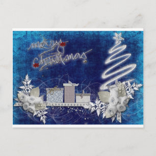 Weihnachtsbaum Party Feierliche Festlichkeit Postkarte