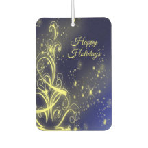 Weihnachtsbaum Party Gold Stars Navy Blue Holidays