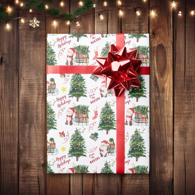 Weihnachtsbaum Personalisiert Geschenkpapier (Von Creator hochgeladen)