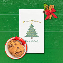 Weihnachtsbaum Personalisiert Serviette