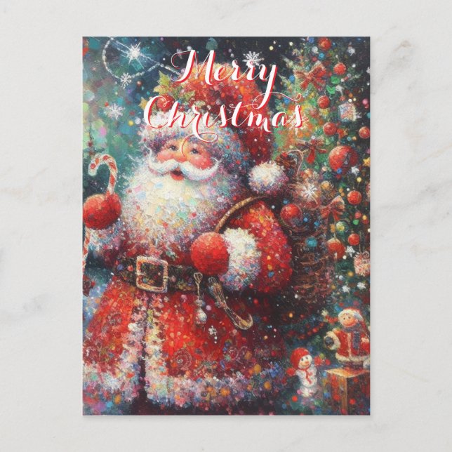 Weihnachtsbaum Personalisiert Weihnachten Postkarte (Vorderseite)