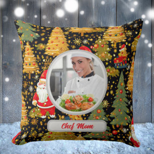 Weihnachtsbaum Personalisierter Chef-Mutter-Foto Kissen