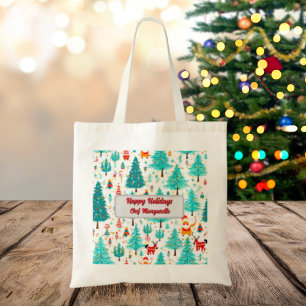 Weihnachtsbaum Personalisierter Koch Geschenk Tragetasche