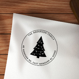 Weihnachtsbaum Personalisierter Urlaub Gummistempel