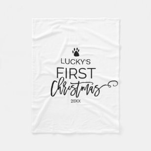 Weihnachtsbaum Pet's First Christmas Fleecedecke