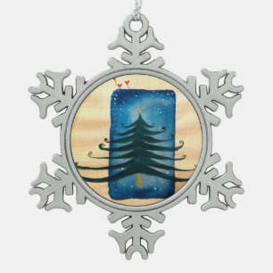 Weihnachtsbaum Pewter Snowflake Dekoration Schneeflocken Zinn-Ornament