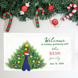 Weihnachtsbaum Pfau Familienfeier Banner