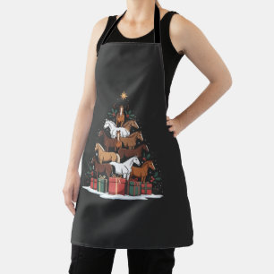 Weihnachtsbaum Pferdeküche Weihnachten Schürze