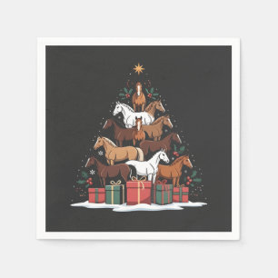 Weihnachtsbaum Pferdeküche Weihnachten Serviette