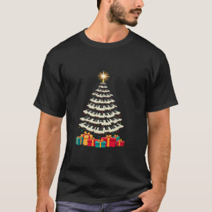 Weihnachtsbaum Piano Keyboard Holiday Music Lover T-Shirt