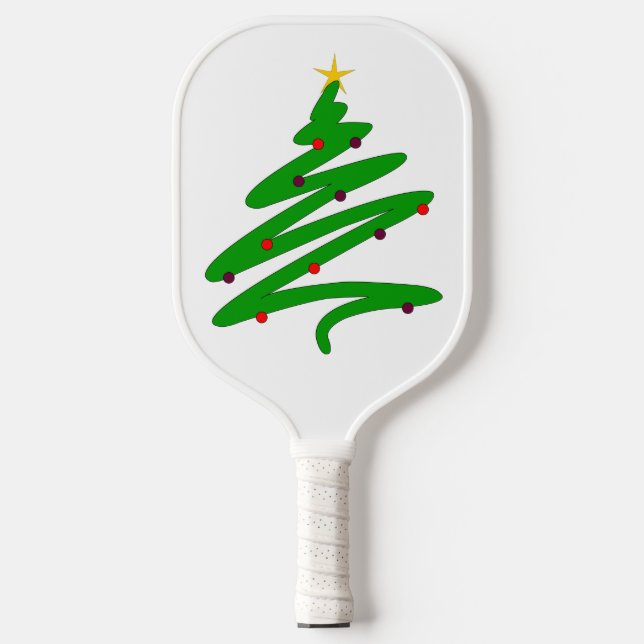 Weihnachtsbaum Pickleball Schläger (Vorderseite)
