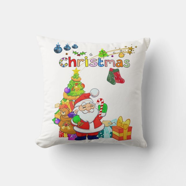 Weihnachtsbaum Pillow Santa Kissen (Vorderseite)