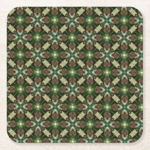 Weihnachtsbaum Pine Cones Muster Rechteckiger Pappuntersetzer