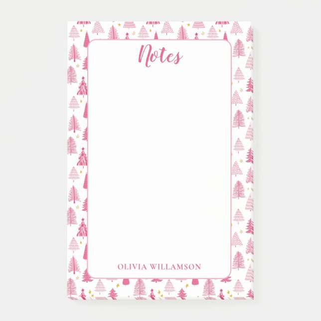 Weihnachtsbaum Post-it Klebezettel (Vorderseite)