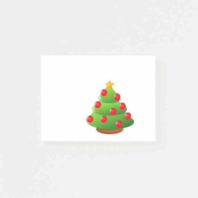 Weihnachtsbaum Post-it Klebezettel (Vorderseite)