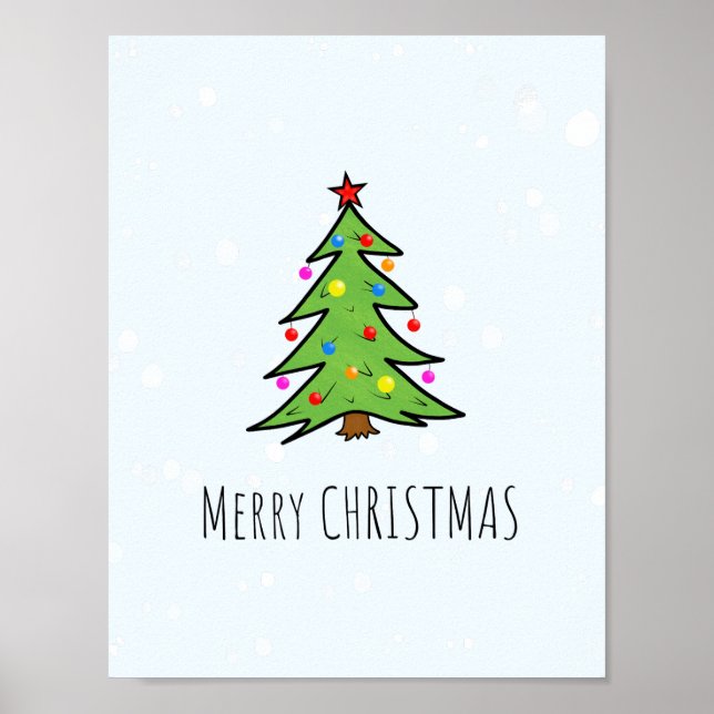 Weihnachtsbaum Poster (Vorne)