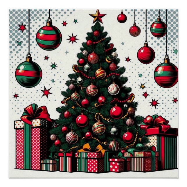 Weihnachtsbaum Poster (Vorderseite)
