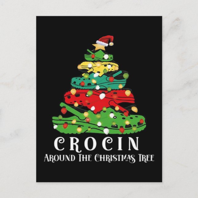 Weihnachtsbaum Postkarte (Vorderseite)