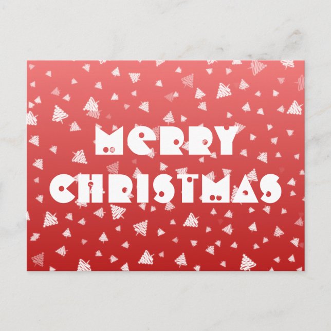 Weihnachtsbaum Postkarte (Vorderseite)