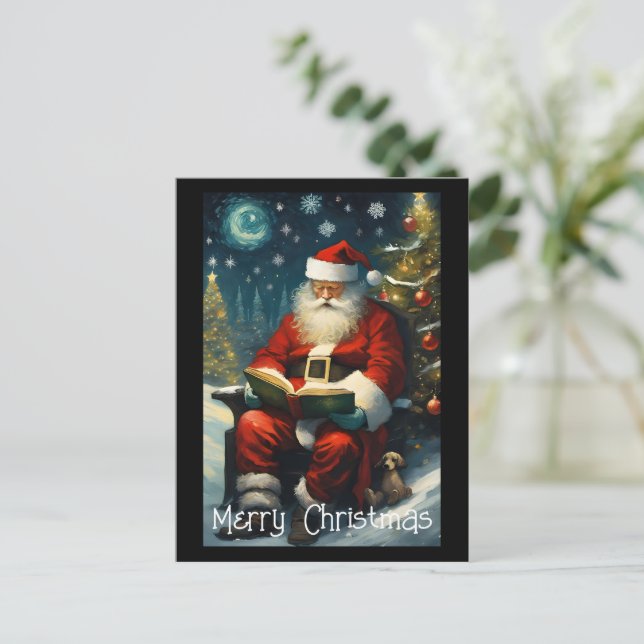 Weihnachtsbaum Postkarte (Stehend Vorderseite)