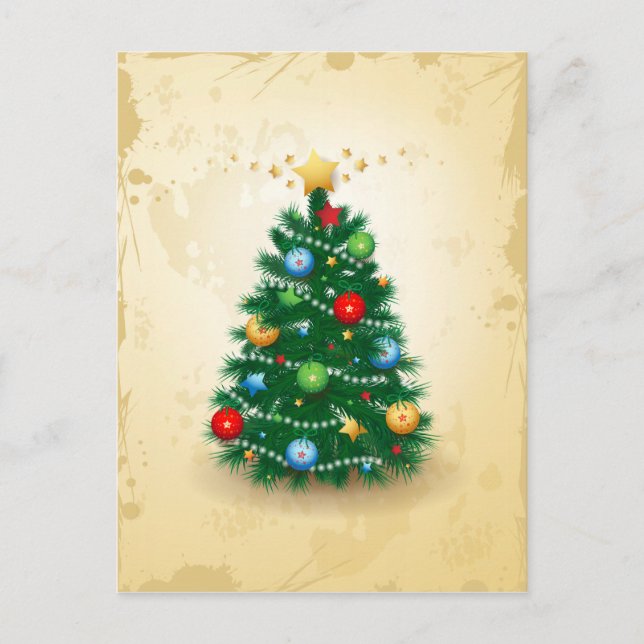 Weihnachtsbaum, Postkarte (Vorderseite)
