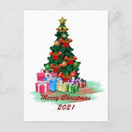 Weihnachtsbaum Postkarte