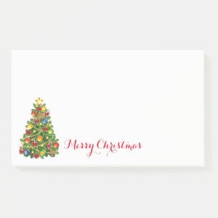 Weihnachtsbaum Postnotizen Post-it Klebezettel