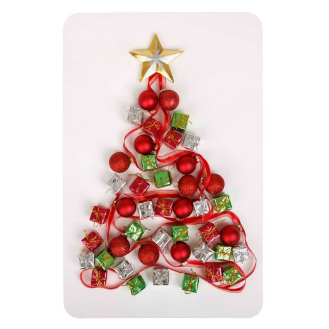 Weihnachtsbaum Premium Flexi Magnet (Vertikal)