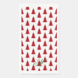 Weihnachtsbaum Print Gasttuch Serviette