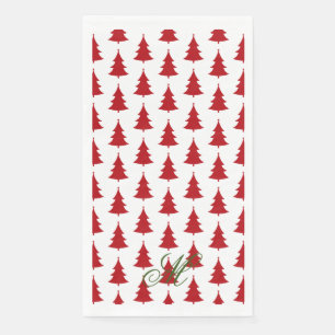 Weihnachtsbaum Print Gasttuch Serviette