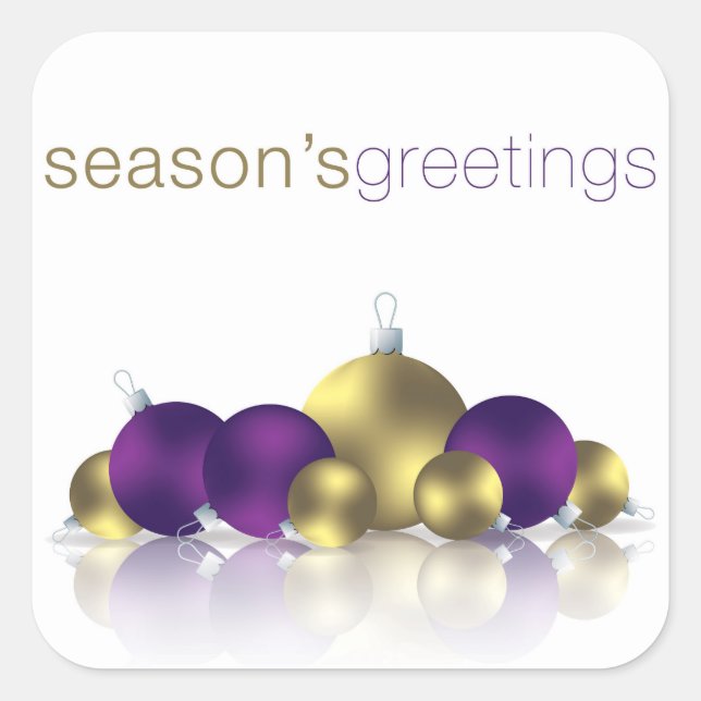 Weihnachtsbaum Quadratischer Aufkleber (Vorderseite)