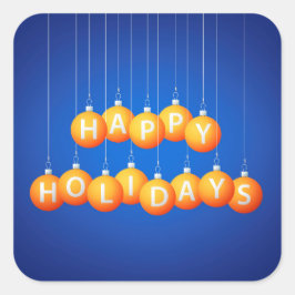 Weihnachtsbaum Quadratischer Aufkleber