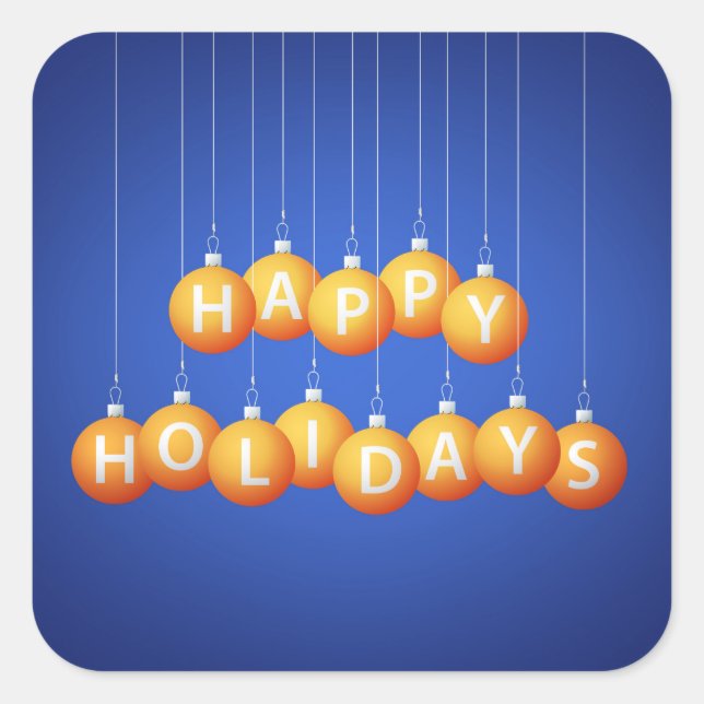 Weihnachtsbaum Quadratischer Aufkleber (Vorderseite)