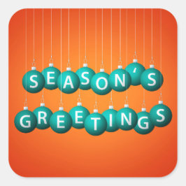 Weihnachtsbaum Quadratischer Aufkleber