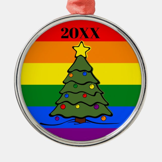 Weihnachtsbaum | Rainbow Ornament | Nachricht (Vorne)