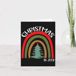 Weihnachtsbaum Rainbow Weihnachten im Juli Karte