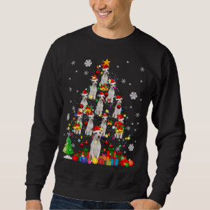 Weihnachtsbaum Rat Terrier Weihnachtsfeier Sweatshirt