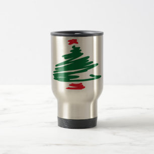 Weihnachtsbaum Reisebecher