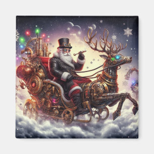 Weihnachtsbaum/Rentiersteampunkt Weihnachten/Winte Magnet
