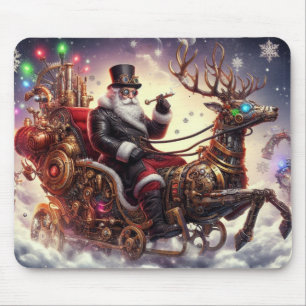 Weihnachtsbaum/Rentiersteampunkt Weihnachten/Winte Mousepad