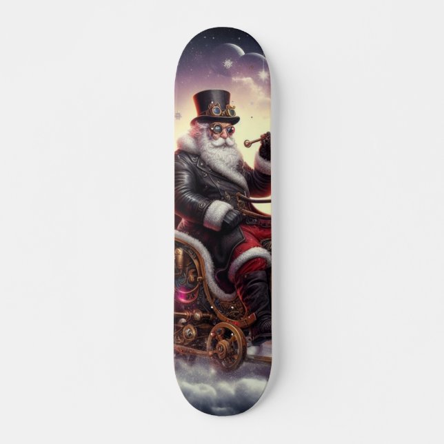 Weihnachtsbaum/Rentiersteampunkt Weihnachten/Winte Skateboard (Vorne)