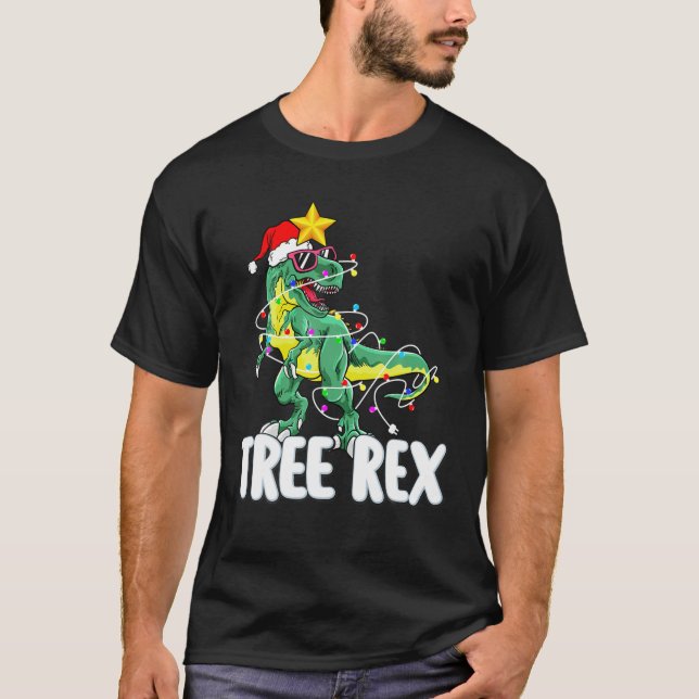 Weihnachtsbaum Rex Weihnachtsfeier Pajama für B T-Shirt (Vorderseite)