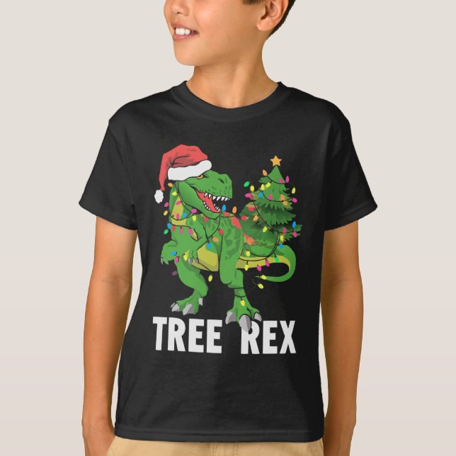 Weihnachtsbaum Rex Xmas Trex Pajamas Männer T-Shirt (Vorderseite)
