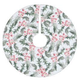 Weihnachtsbaum Röcke Festlich Heilig und Berries Polyester Weihnachtsbaumdecke