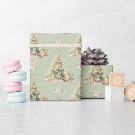 Weihnachtsbaum Rocking Horse Wrapping Paper Geschenkpapier
