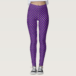 Weihnachtsbaum Rosa blaues Muster Design Leggings